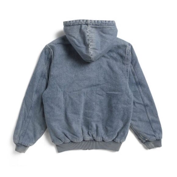 LEVI’S XS Potrero Quilted Interior Classic Relaxed Fit Full Zip Denim Hoodie - Picture 2 of 4